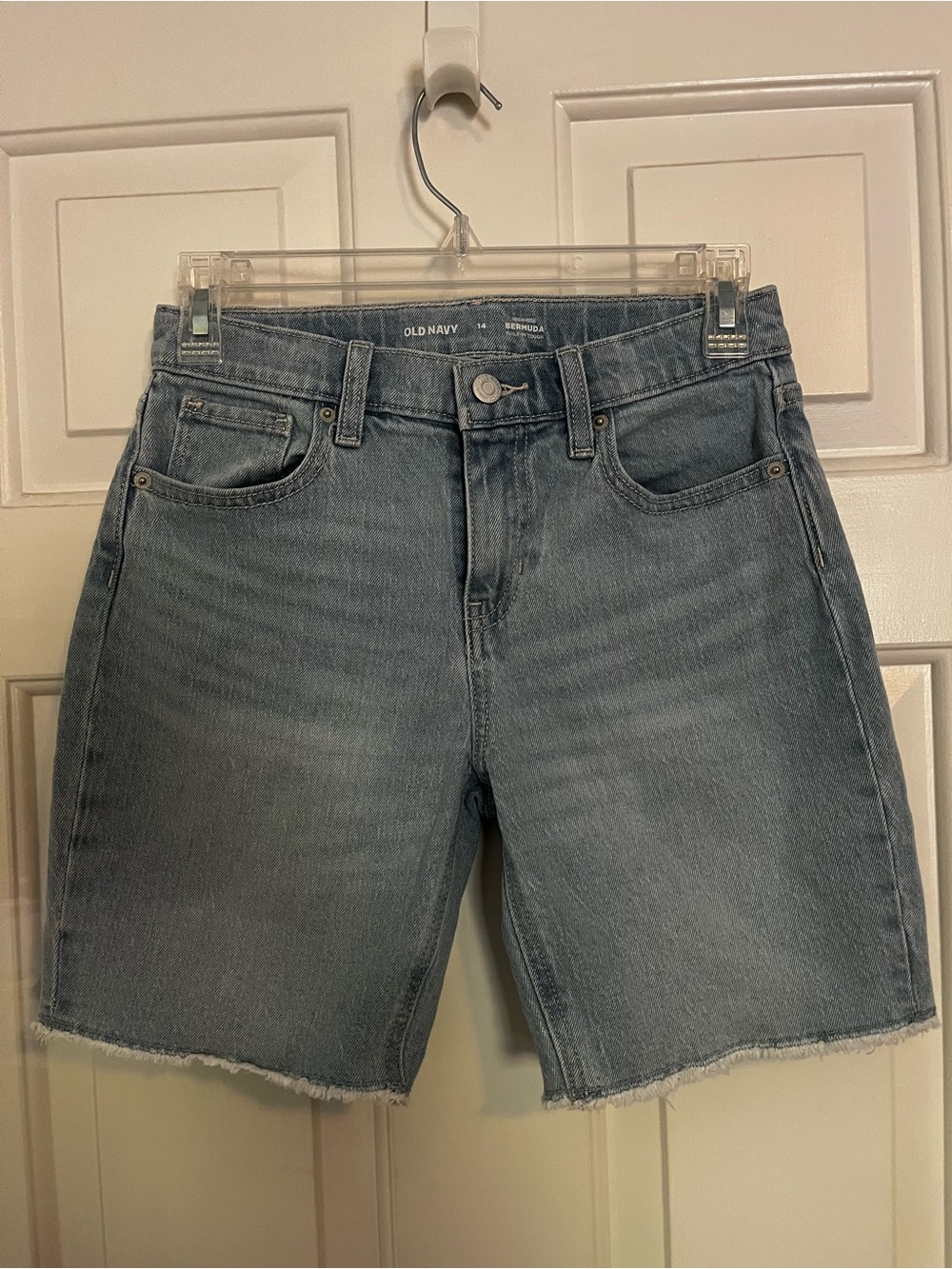 Old Navy Light Blue Denim Bermuda Shorts